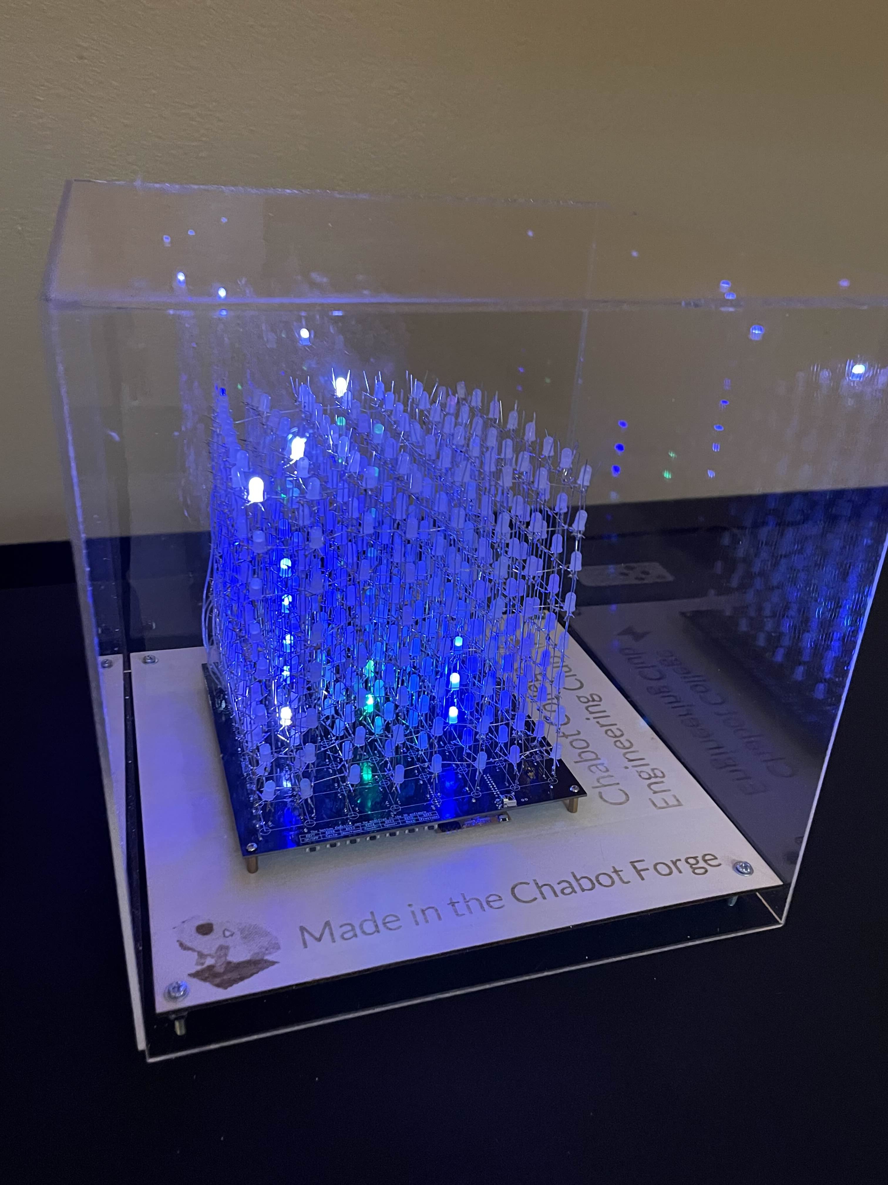 LED Cube at at Boos and Bites