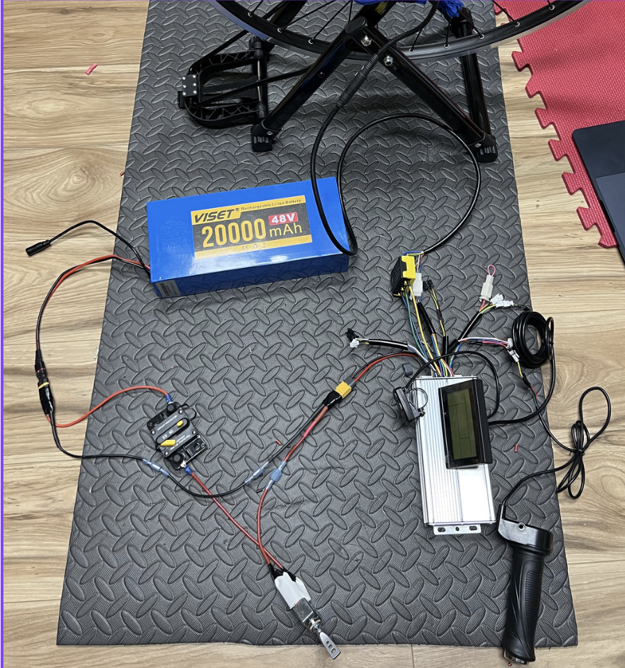 Wiring of the e-bike system